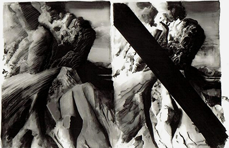 Volcano exhibition: Mount St. Helen's version III by Michael Sandle