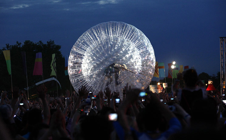 24 Hours in Pictures: Pink performing on the Main Stage during the Wireless Festival in Hyde Park
