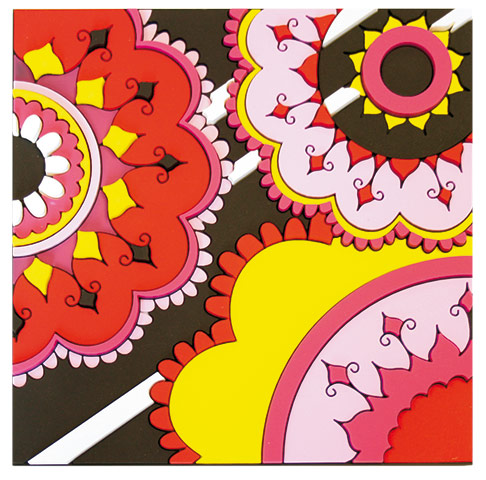 Acid house rules: Acid house Images d’Orient PVC coasters