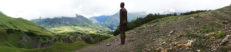 Anthony Gormley: Figures at Kriegeralpe, near Lech 'Horizon Field' by Anthony Gormley