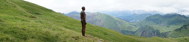 Anthony Gormley: Figures at Diedamskopf 'Horizon Field' by Anthony Gormley