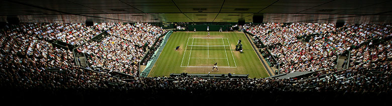 Serena wins wimbledon: General view of Wimbledon Centre Court at the 2010 Women's singles final