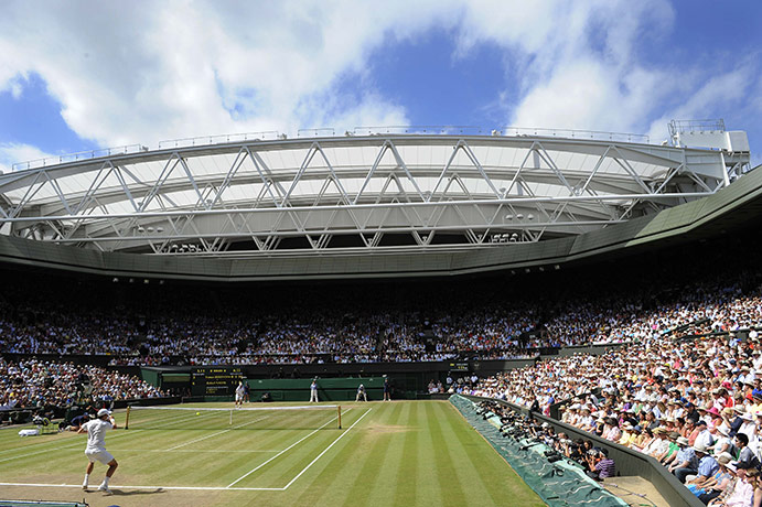 Men's singles final: The packed Centre Court