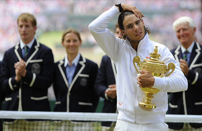 Men's singles final: Rafael Nadal is applauded