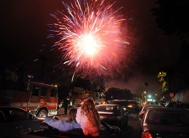 4th of july: Fourth of July fireworks celebration