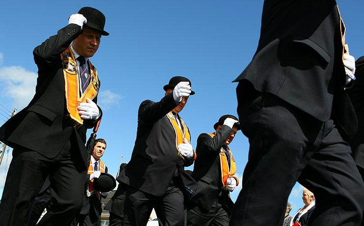 24 hours in pictures: Orangemen march 