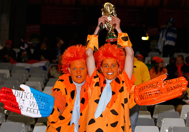 Holland v Uruguay: Holland fans before the Semi-final against Uruguay