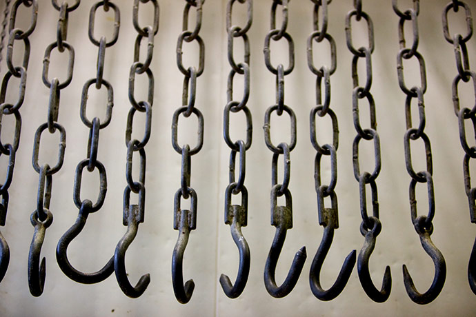 Jay Rayner on On the Hoof: Hooks used to transport the carcasses around Pennys