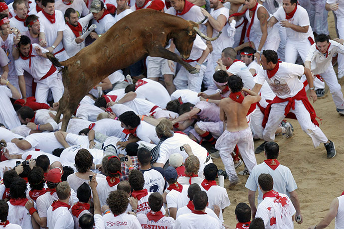 pamplona: San Fermin festival in Pamplona