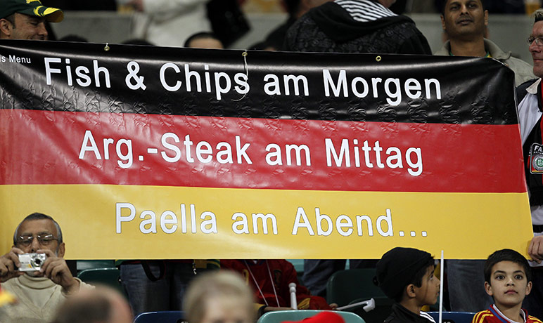 World Cup football: Germany vs Spain