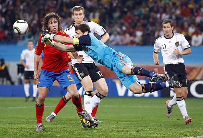 football: Spain's goalkeeper Iker Casillas