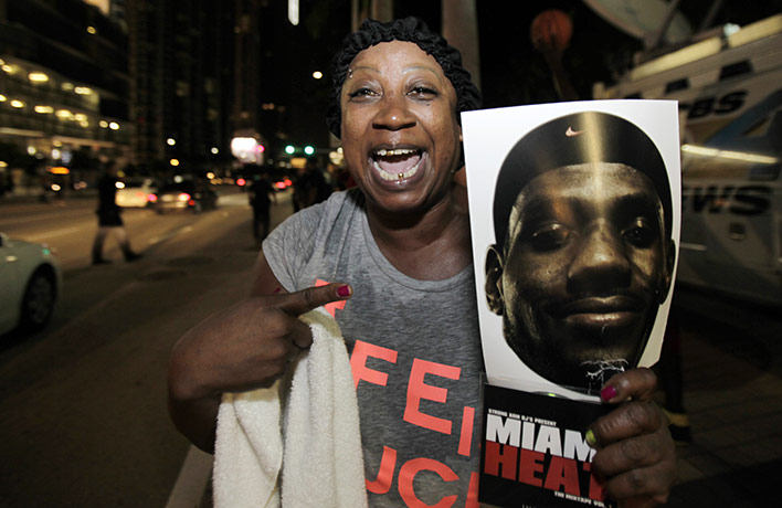 LeBron James: Miami Heat fan Rosalind Matthews