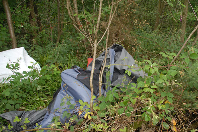 Raoul Moat: The area where Raoul Moat is believed to have camped