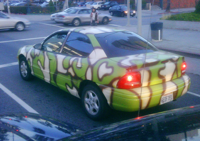 show & tell: Scott: camouflaged car