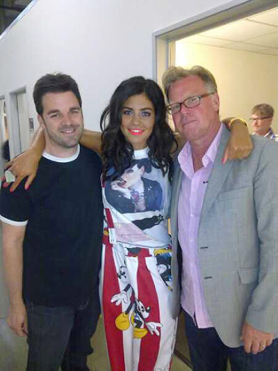 Show & tell: Marina: Marina Diamandis getting glammed up for the late late show