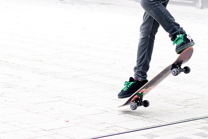 in pictures: teens: teenage boy skateboarding