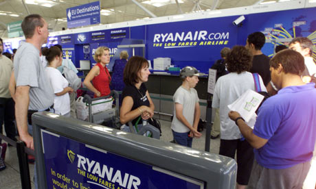 ryanair check in baggage at airport