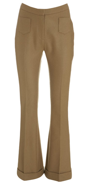 key trends: trousers: Flared trousers