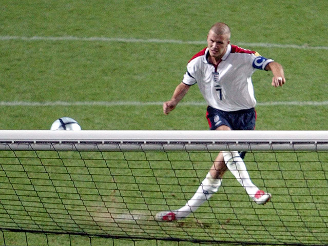sport: England's Beckham