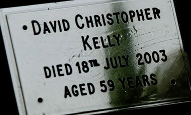 The grave of government scientist Dr David Kelly.  