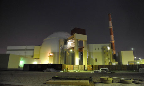 Iranian Bushehr nuclear reactor power plant