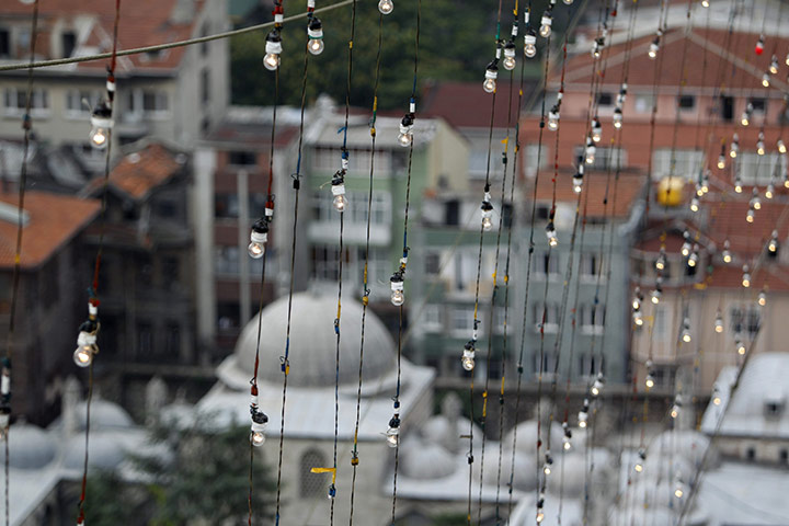 24 hours: Istanbul, Turkey: Lightbulbs are tested after they were installed