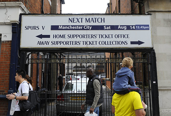 Spurs v Man City: Sign on the High Road side of the ground ahead of the Spurs v Man City game