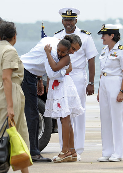obama in florida: Barack Obama, Sasha Obama