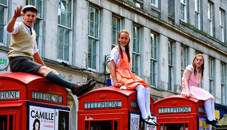 Edinburgh festival: Telephone boxes