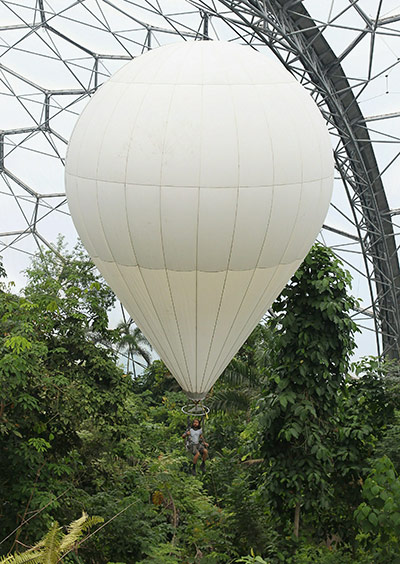 Eden Project: Eden horticulturist John Nichol in the Rainforest Biome