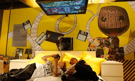 A PlayStation stand at the Gamescom 2010 fair in Cologne