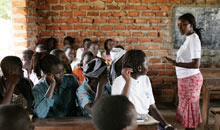 A classroom in Katine