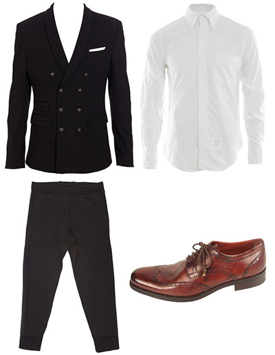 trends: double breasted: Jersey blazer