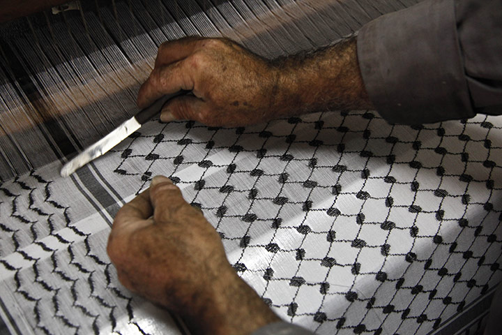 Keffiyeh factory Hebron: Hirbawi Textiles once employed 15 men in the factory