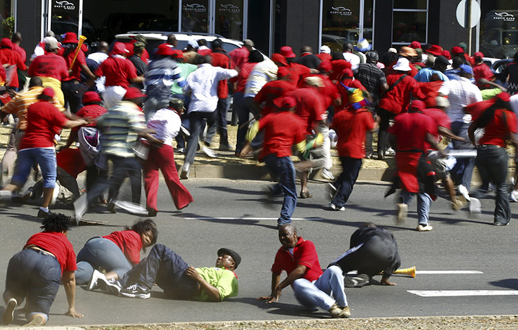 24 hours: Johannesburg, South Africa: South African state workers flee 