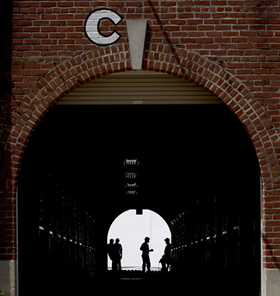 24 hours: Sedalia, Missouri, USA: Exhibitors are silhouetted against a tent
