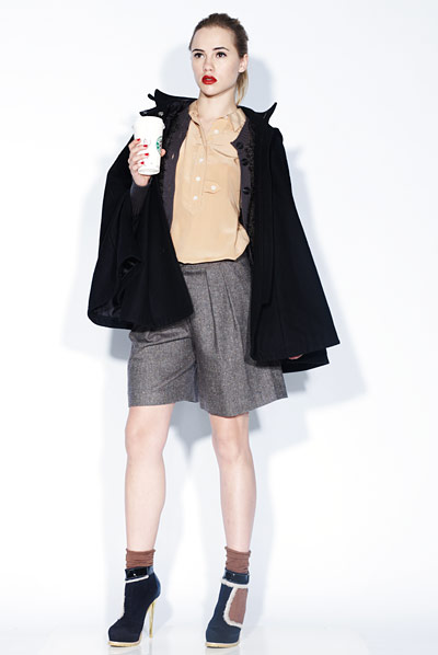 line-up: capes: Navy cape