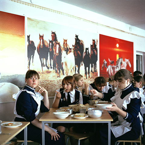 Cossack RPS Competition: Young cossacks at the women-only Ataman Platov school in southern Russia.