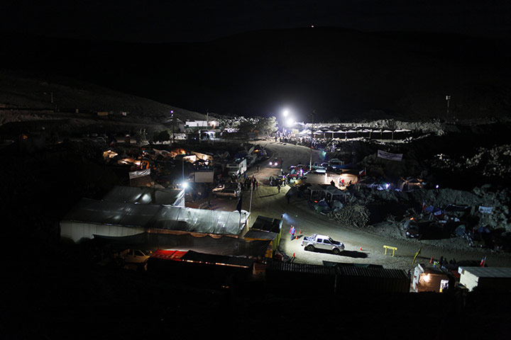 Chilean Miners Update: The camp where relatives of 33 miners wait for news outside the mine 