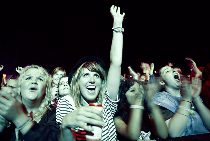 Green Man: Fans at Green Man watch Beirut perform