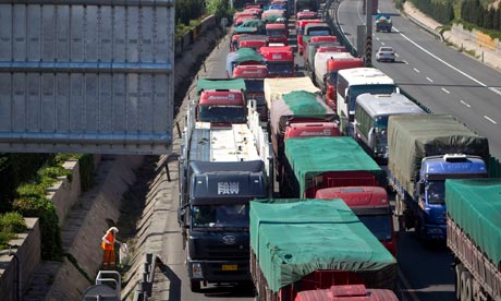 60-mile traffic jam in China