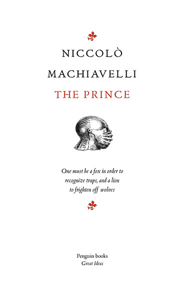 books : Niccolo Machiavelli - The Prince