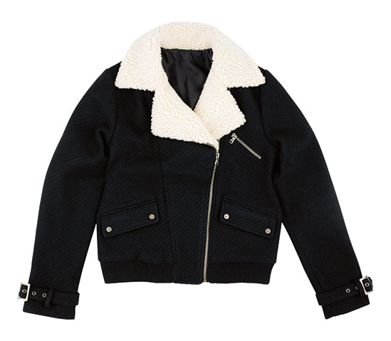 Key trends: Shearling: Black shearling coat