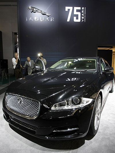 Business week in pictures: Jaguar Sentinel is displayed during Moscow's International Auto Show