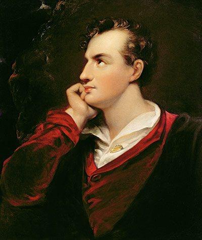 Literary last words: Portrait of George Gordon Byron, 6th Lord Byron