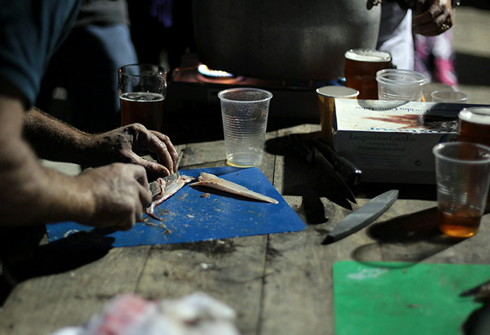 Helston fishing: Fish caught in the fortnightly fishing competition are cooked