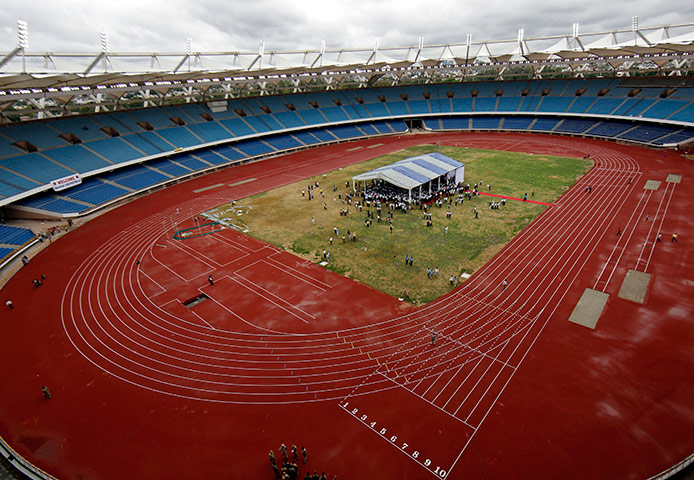 sport: A view of the Jawaharlal Nehru Stadium