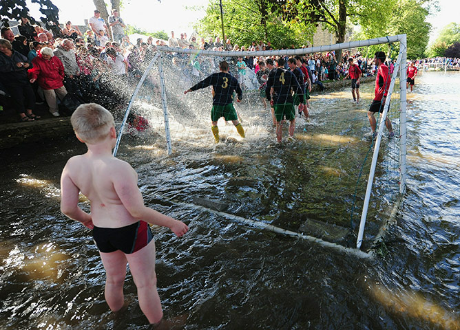 Bourton on the water: Bourton on the water annual football match