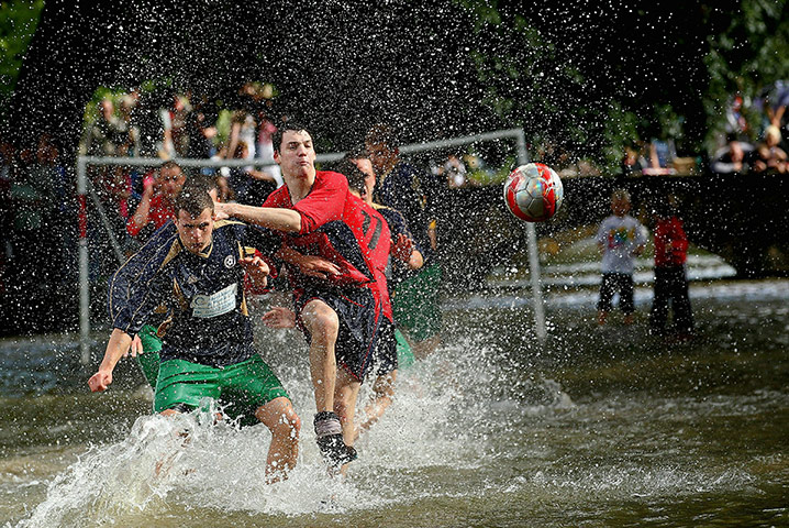 Bourton on the water: Bourton on the water annual football match