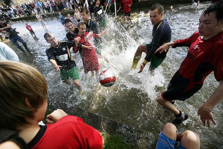Bourton on the water: Bourton on the water annual football match